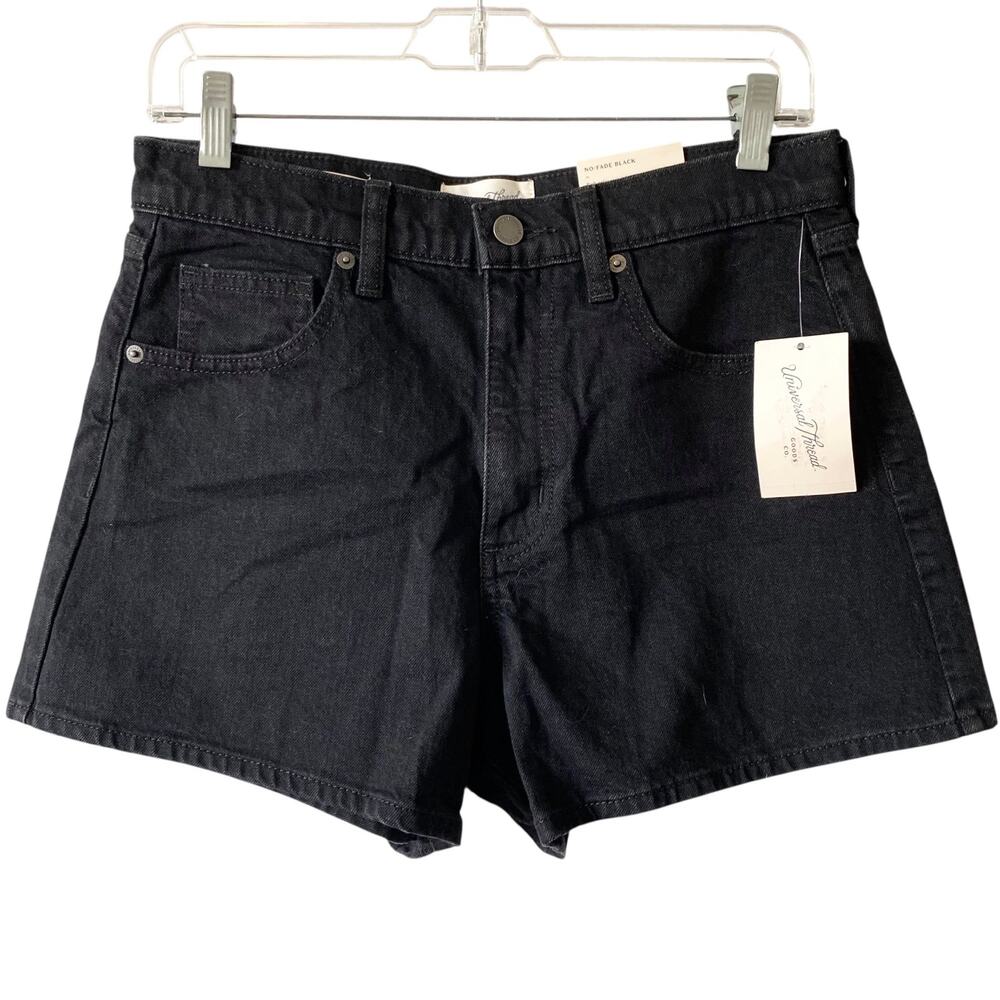 NEW UNIVERSAL THREAD High Rise 90s Cut Off Shorts Black Wash Size 6